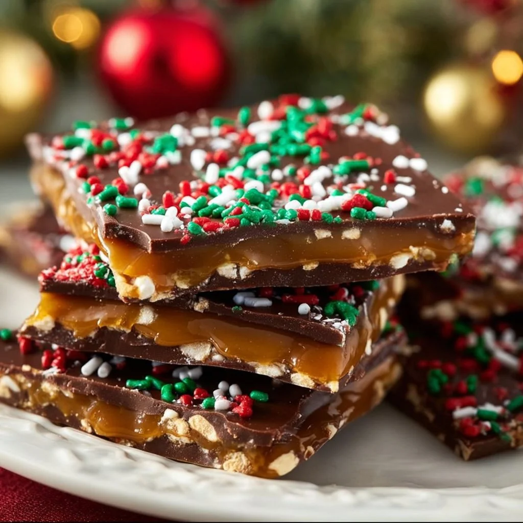 Delicious homemade Christmas crack dessert perfect for holiday celebrations