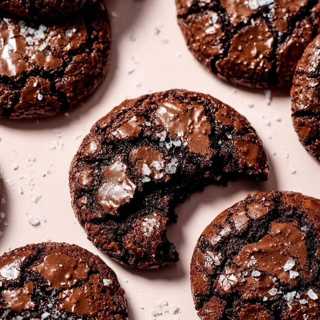 Freshly baked homemade chocolate cookies on a plate