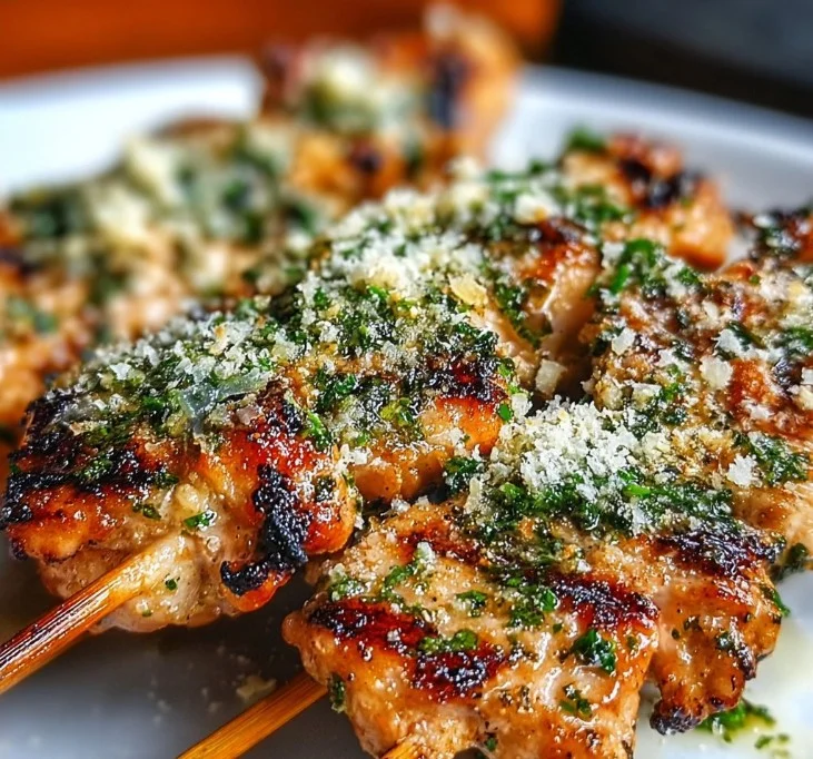 Delicious Blackstone Garlic Parmesan Chicken served on a plate