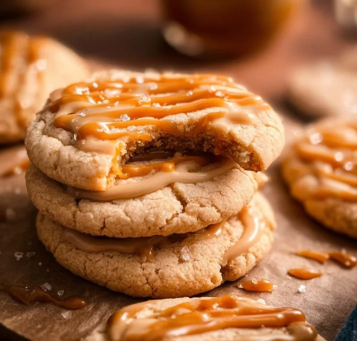 Delicious Harry Potter Butterbeer Cookies ready to enjoy.