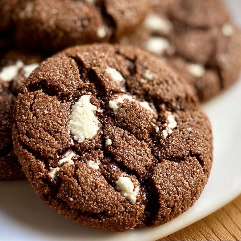 Delicious hot chocolate cookies fresh out of the oven