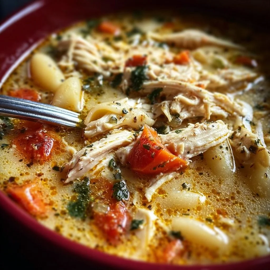 Delicious bowl of Marry Me Chicken Soup with fresh ingredients