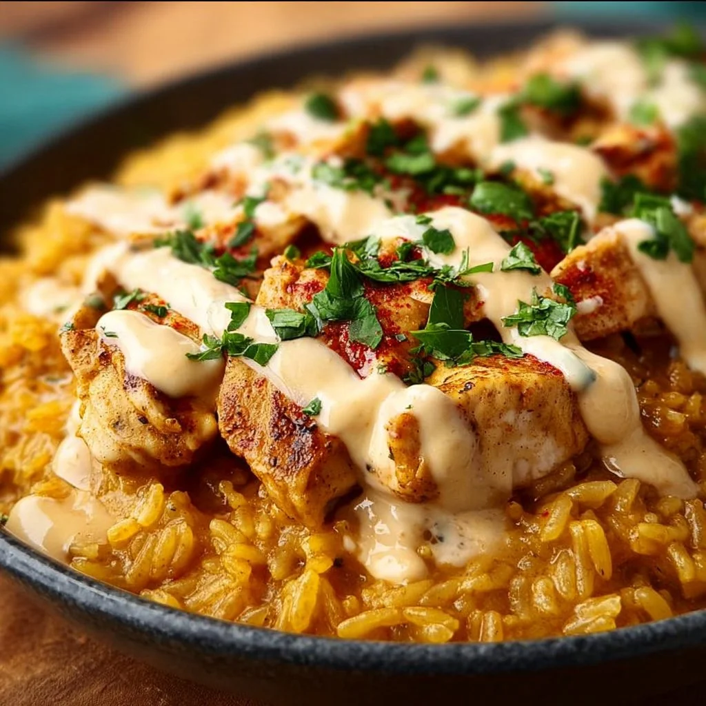 Delicious Mexican Chicken and Rice with Cheese served in a bowl