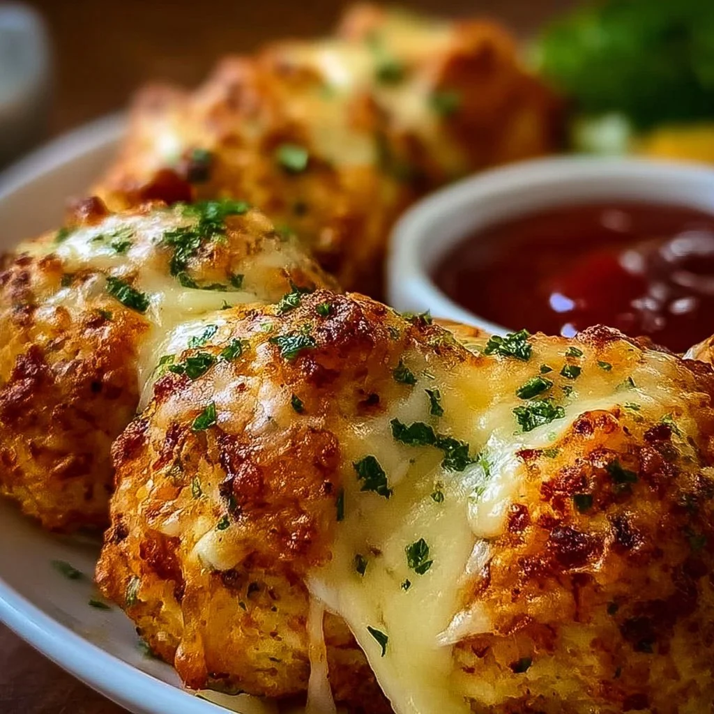 Savory chicken bombs stuffed with flavorful ingredients, perfect for any meal.