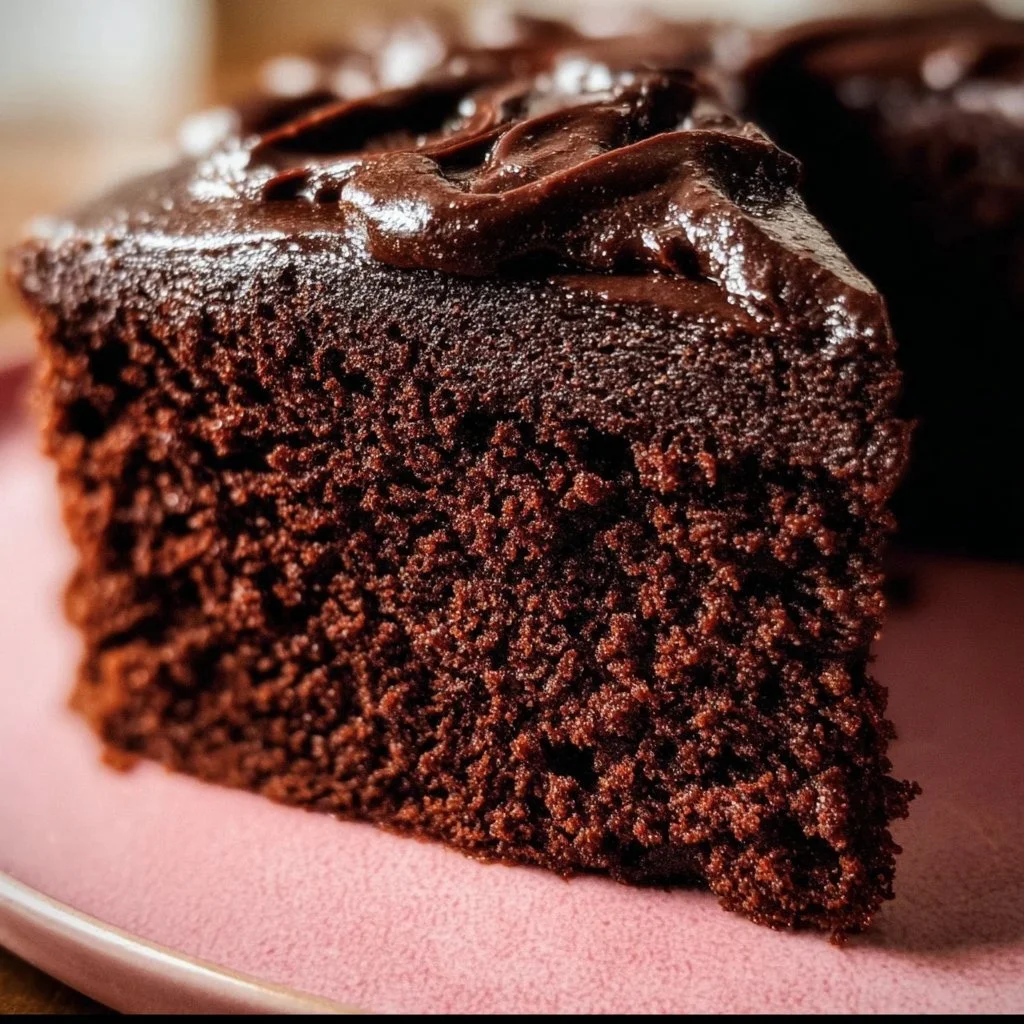 Soft and moist 6 inch chocolate cake with rich chocolate frosting