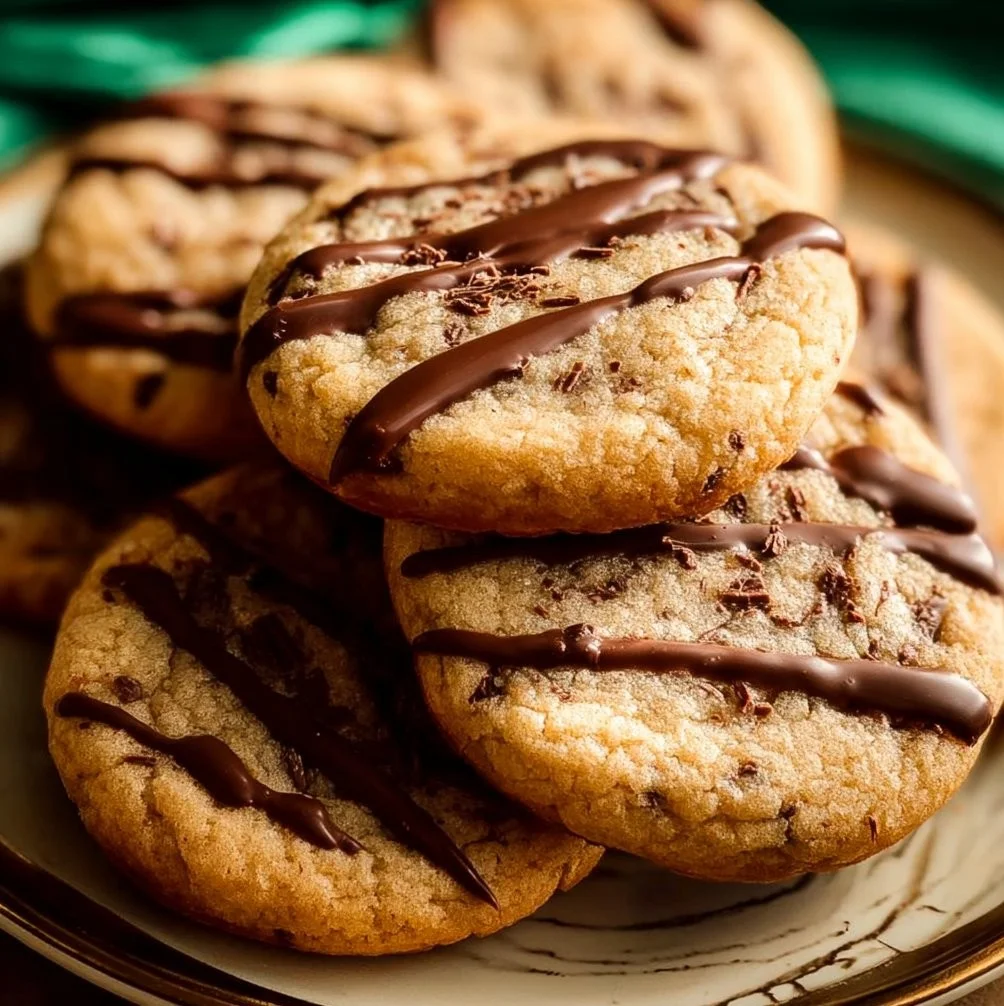 Delicious Andes Mints Cookies featuring mint chocolate flavor