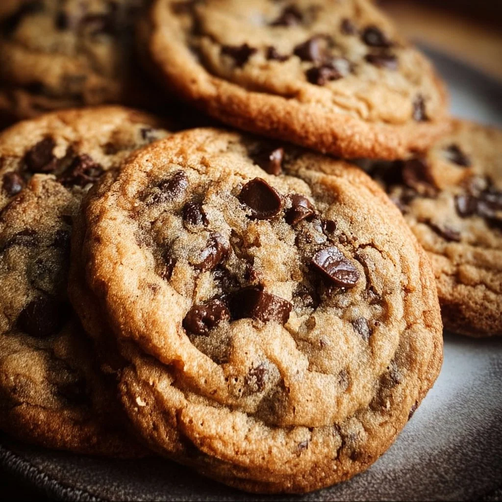 Delicious bakery style chocolate chip cookies fresh out of the oven