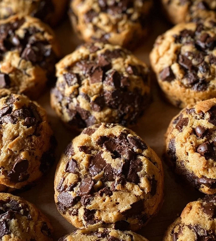Freshly baked Brookie Cookies made with brownie and cookie dough layers