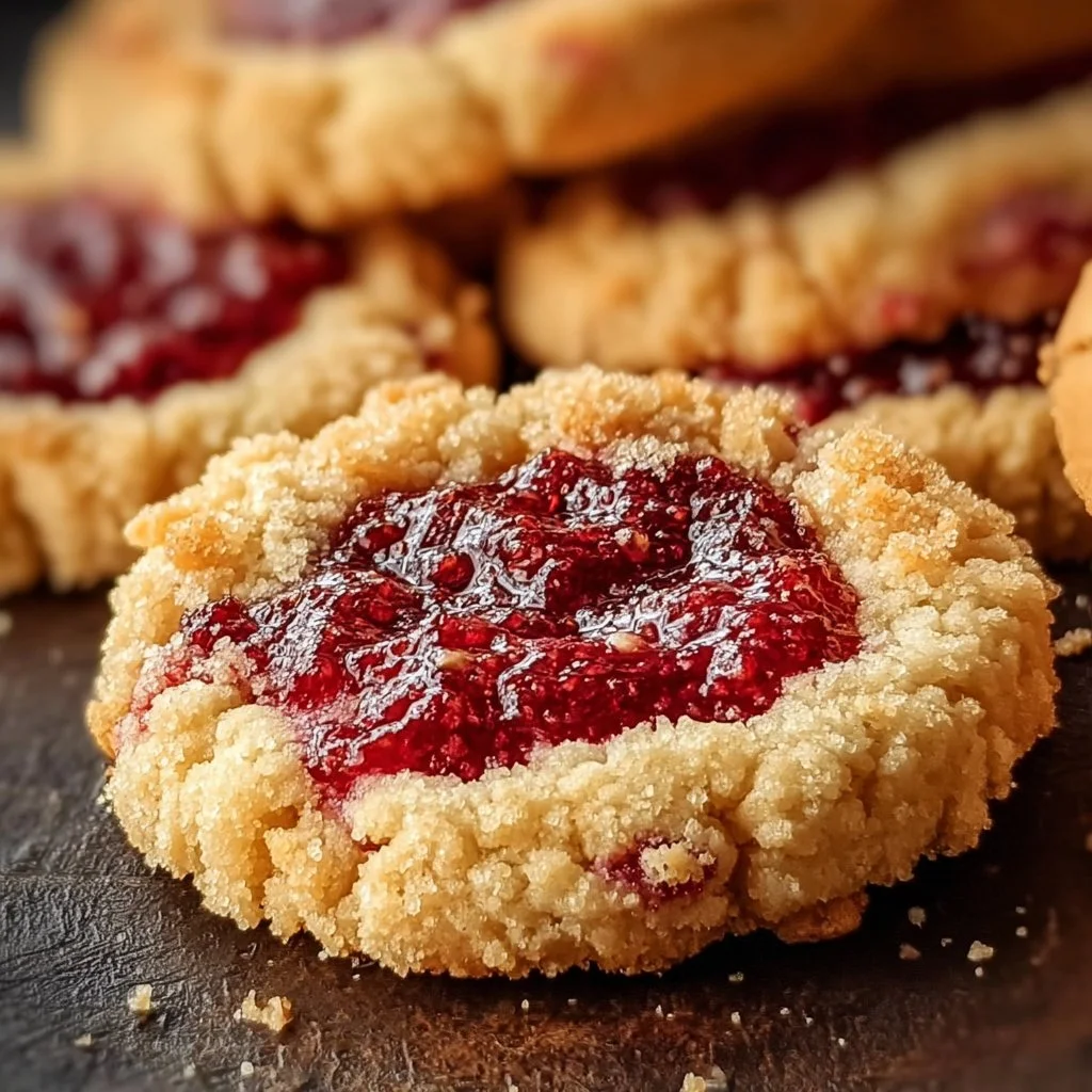 Buttery raspberry crumble cookies on a white plate with fresh raspberries