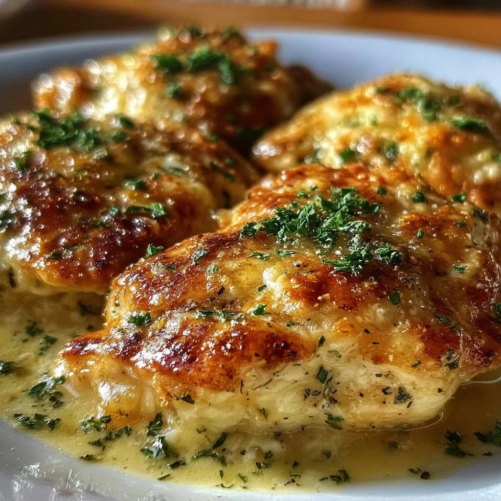 Delicious Chicken Pillows baked to golden perfection with creamy filling