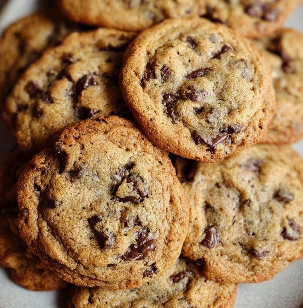 Delicious homemade chocolate chip cookies on a cooling rack
