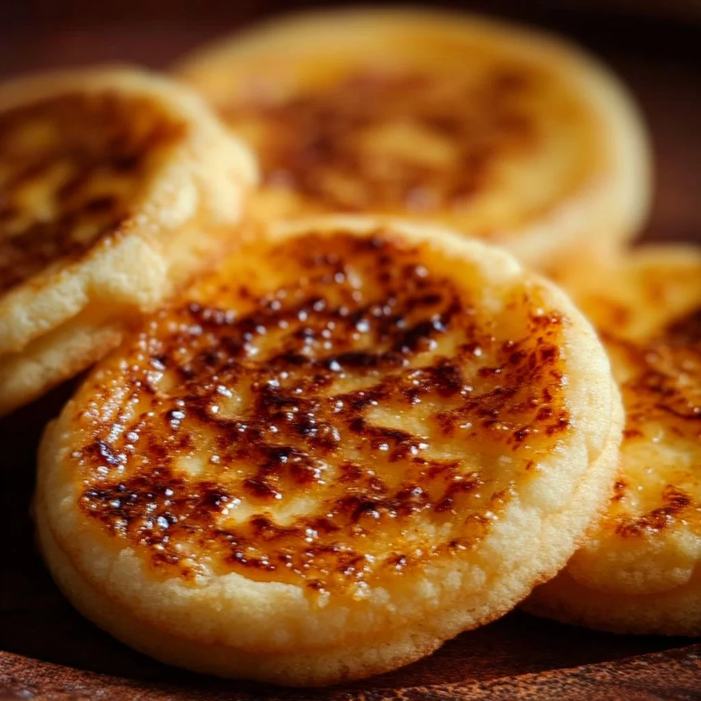 Delicious homemade Crème Brûlée Cookies with a caramelized sugar topping