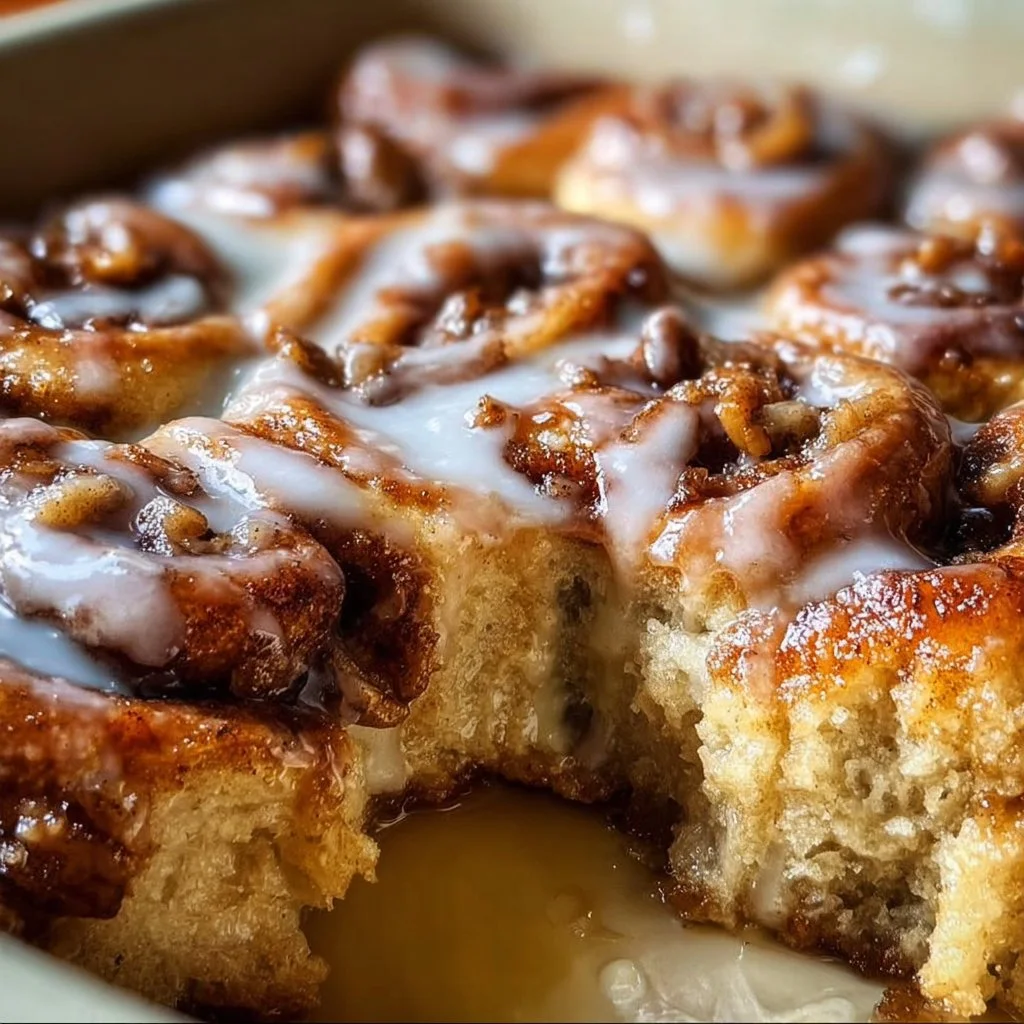 Delicious easy cinnamon roll casserole baked to perfection