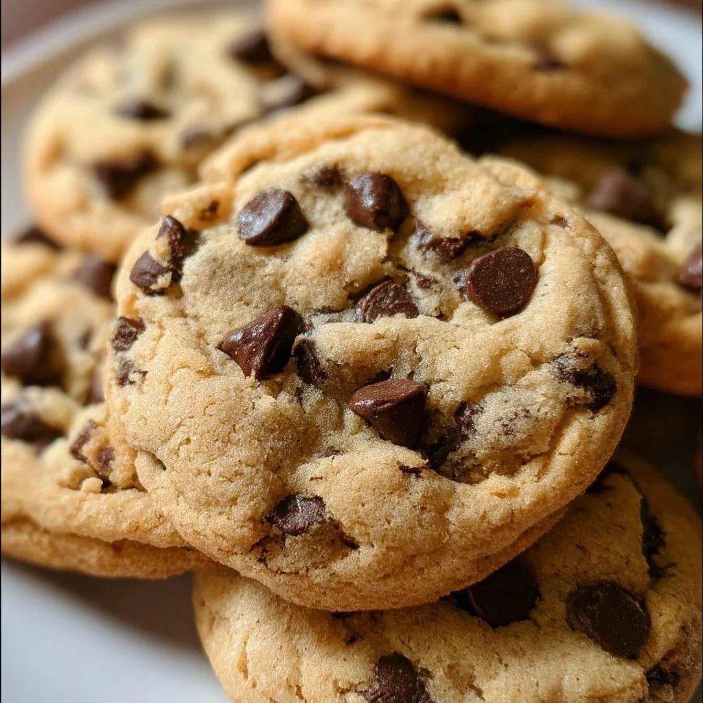 Egg-free chocolate chip cookies on a cooling rack, fresh and delicious.