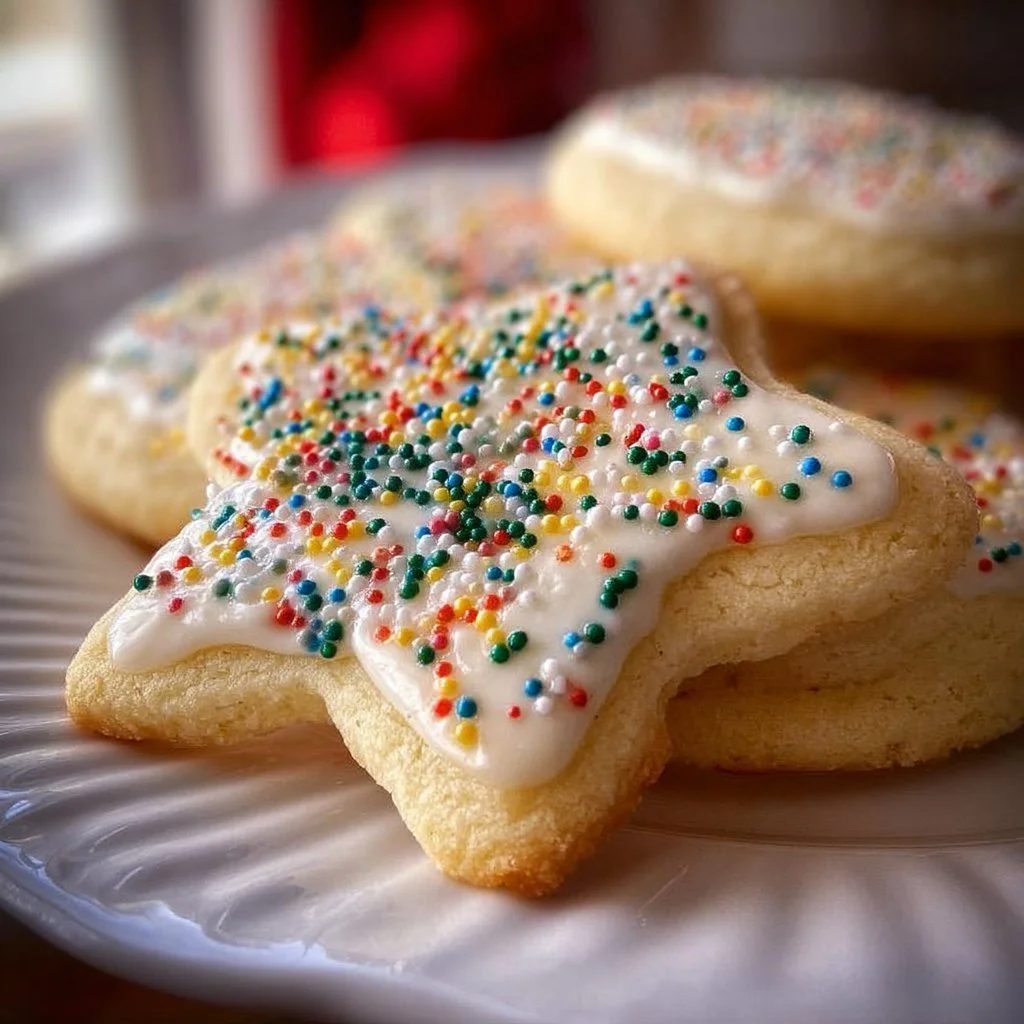 Delicious gluten-free sugar cookies on a cooling rack