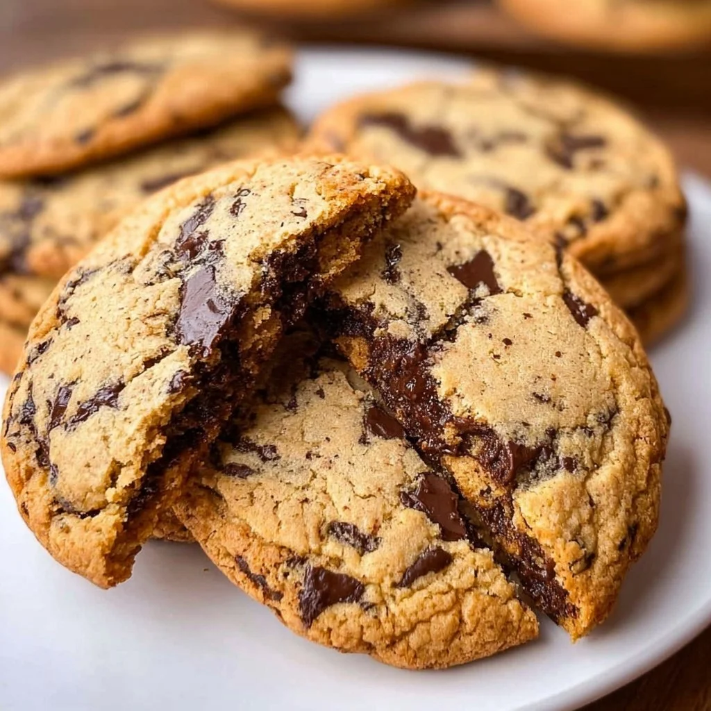 Delicious Jacques Torres chocolate chip cookies fresh from the oven