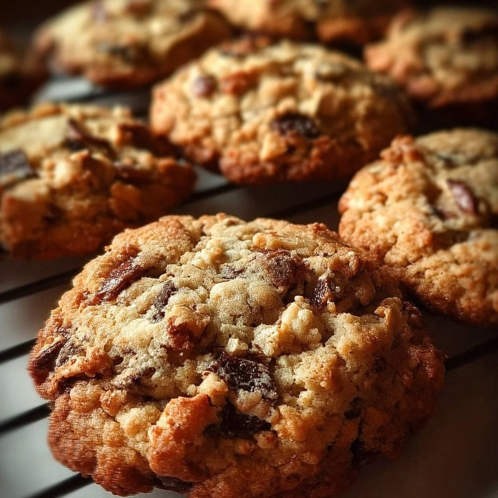 Laura Bush's recipe for delicious Cowboy Cookies with chocolate and nuts