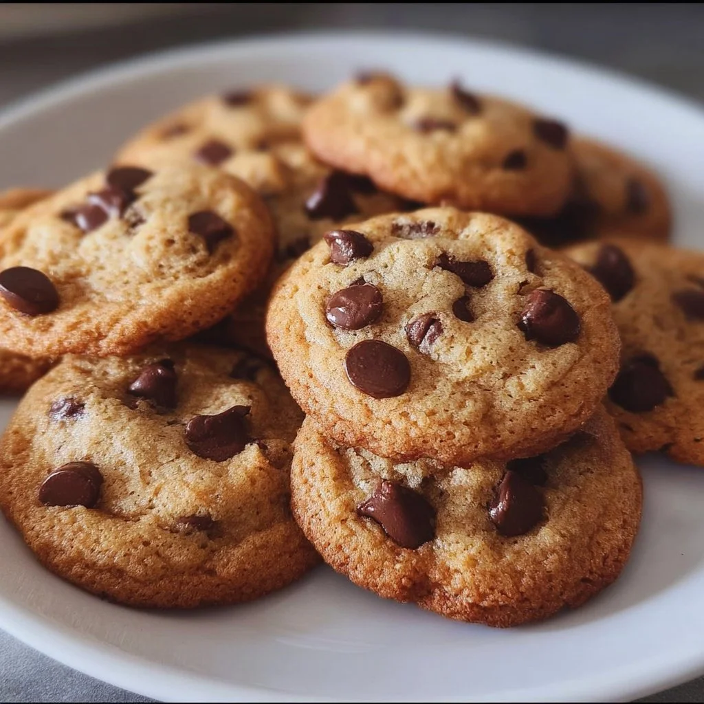 Low calorie chocolate chip cookies perfect for a healthier dessert option
