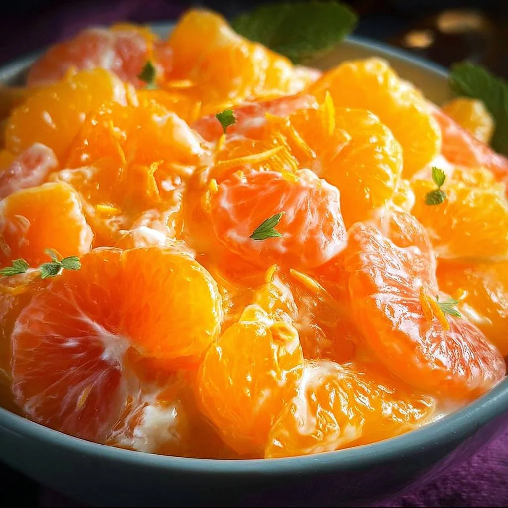 Refreshing Mandarin Orange Salad with vibrant ingredients