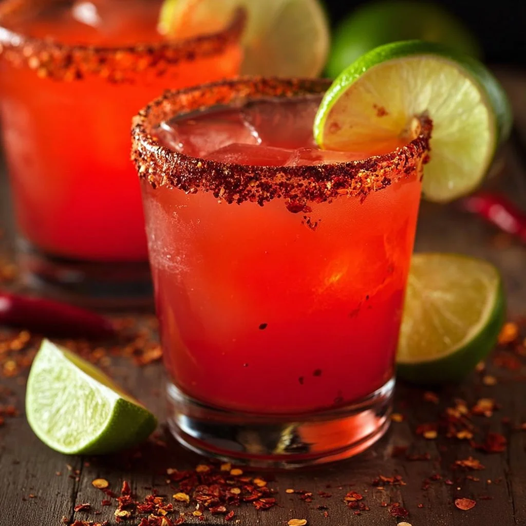 Colorful glasses filled with Mexican Candy Shot, showcasing vibrant candy and drinks