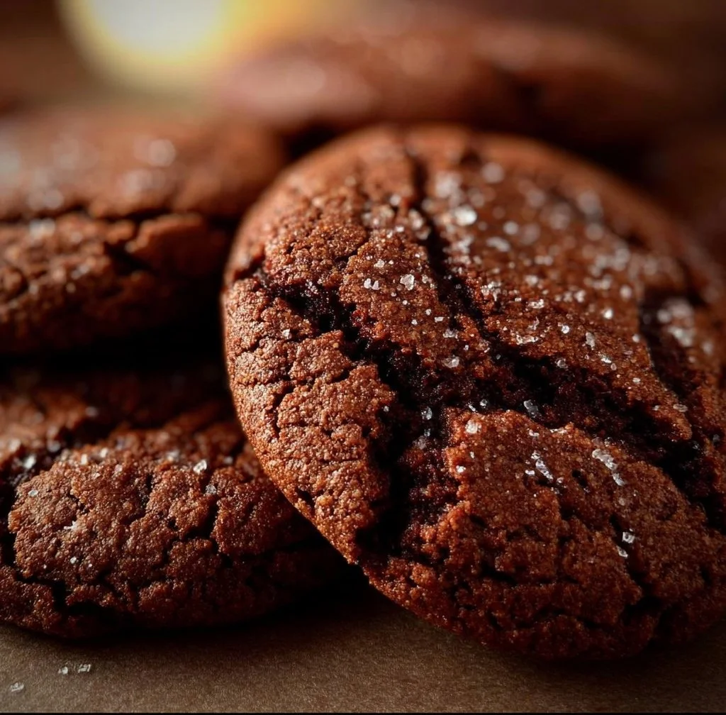 Delicious Mexican hot chocolate cookies with a spicy kick, perfect for dessert.