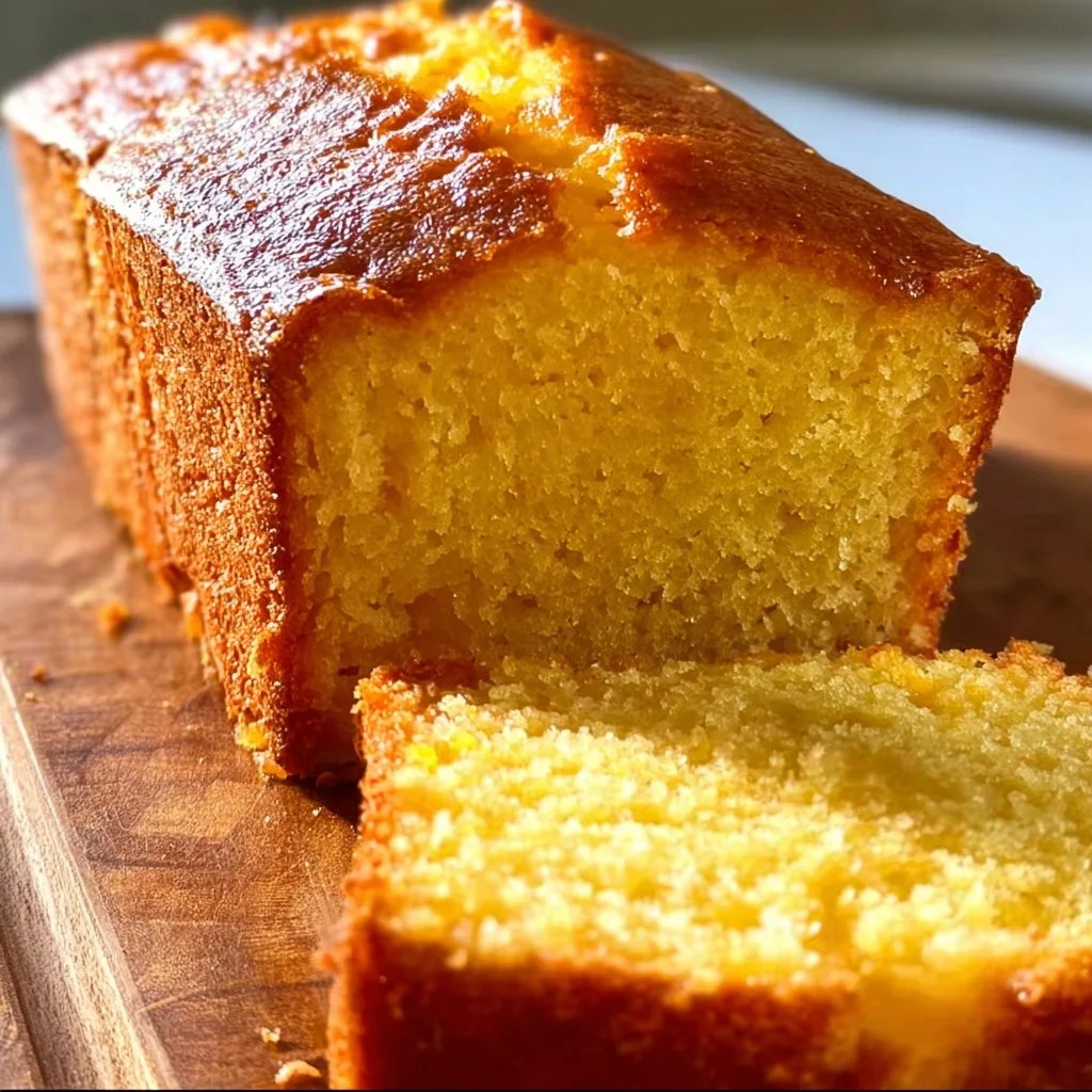Deliciously baked orange loaf cake topped with citrus glaze