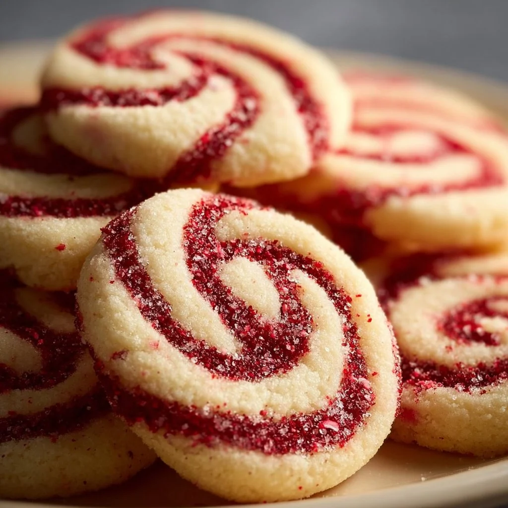 Delicious peppermint swirl cookies decorated for the holidays
