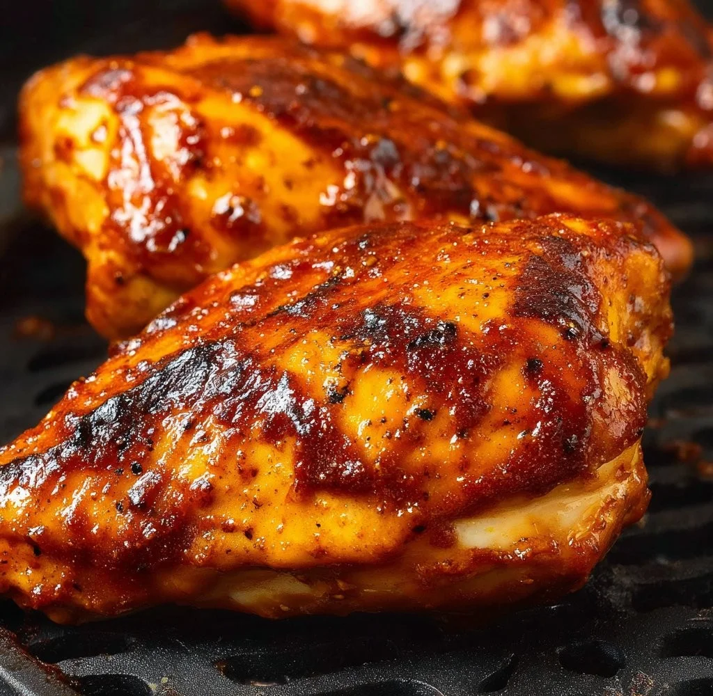 Deliciously cooked Air Fryer BBQ Chicken ready to serve in 20 minutes