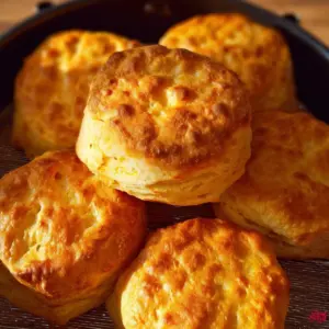 Golden air fryer biscuit rolls served on a plate.