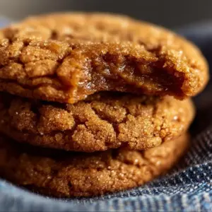 Delicious homemade Apple Butter Cookies on a wooden serving plate