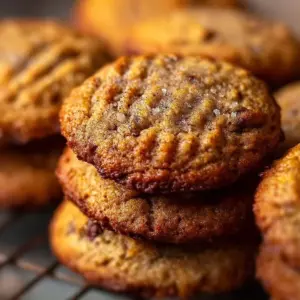 Delicious banana bread cookies fresh out of the oven