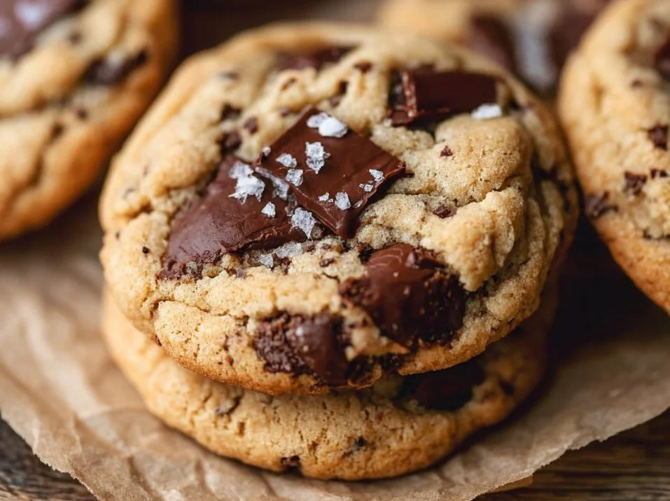 Chewy protein chocolate chip cookies with a rich chocolate flavor