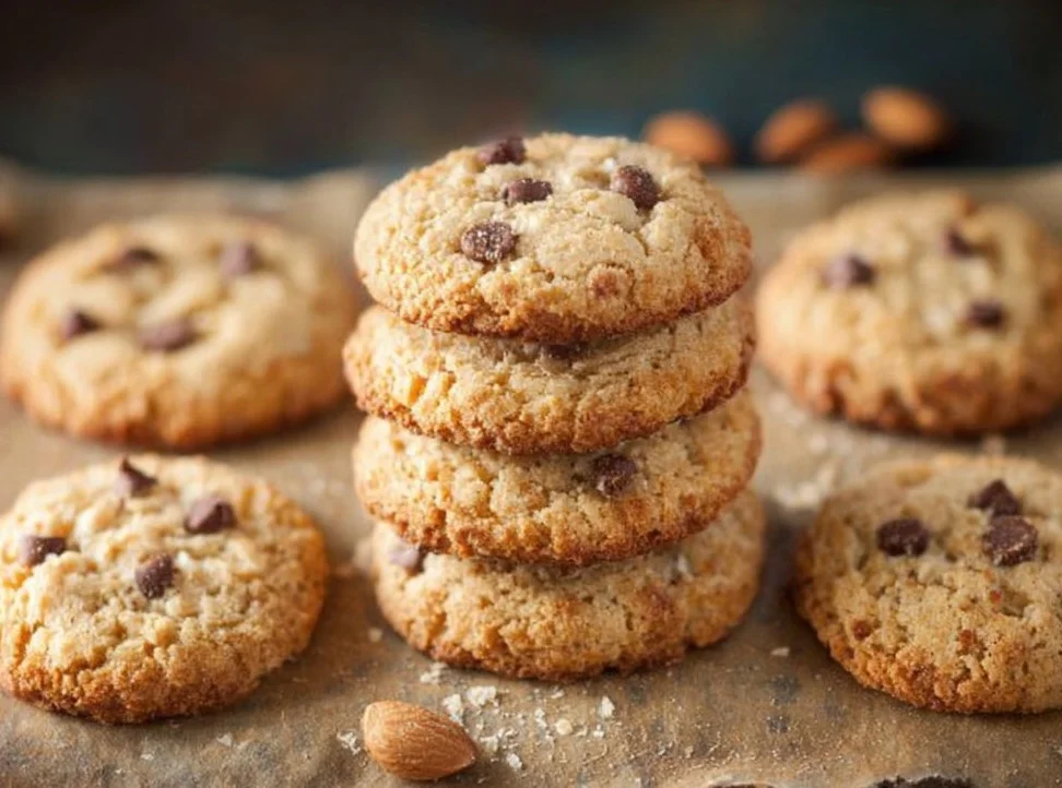 Delicious coconut flour cookies on a plate, ready to enjoy.