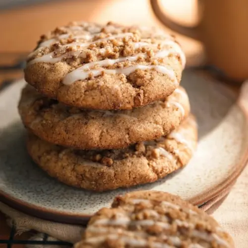 Delicious coffee cake cookies ready to enjoy with coffee