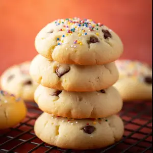 A variety of freshly baked cookies on a cooling rack, showcasing diverse flavors and textures.