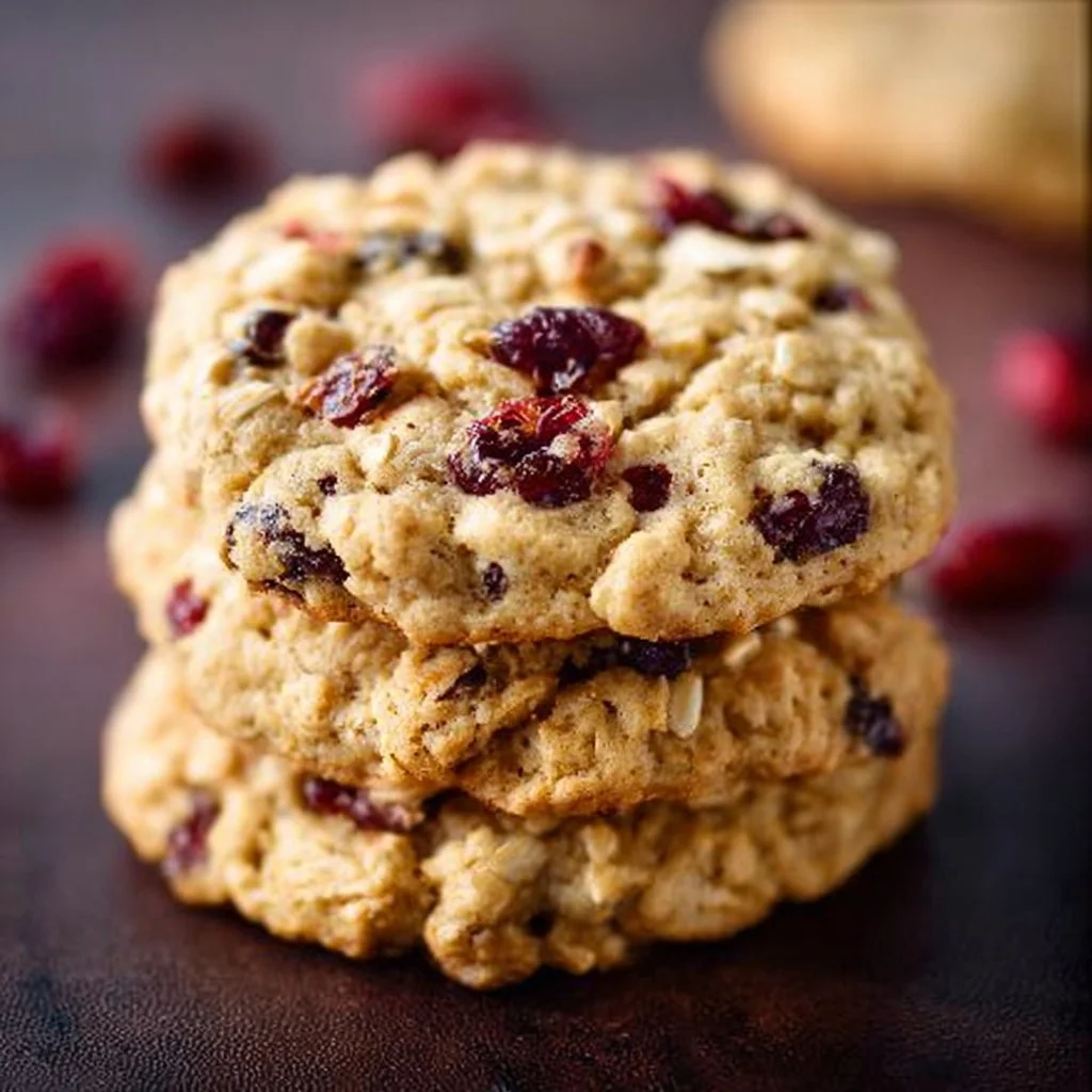 Delicious Cranberry Oatmeal Cookies fresh out of the oven