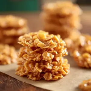 Easy cornflake cookies recipe with crunchy texture and sweet flavor.