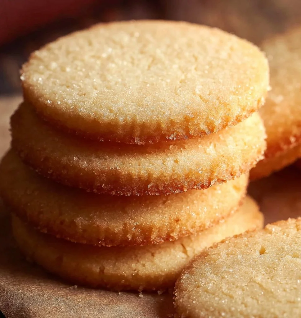 Delicious French Butter Cookies arranged on a plate.