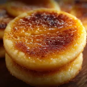Delicious crème brûlée cookies topped with caramelized sugar crust