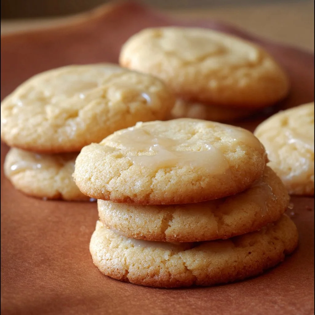 Kentucky Butter Cake Cookies fresh out of the oven, golden and flaky