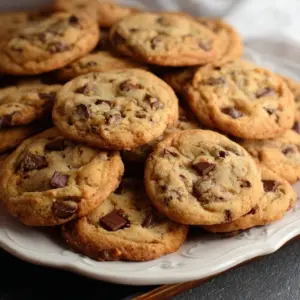 Large batch chocolate chip cookies on a baking sheet ready for baking