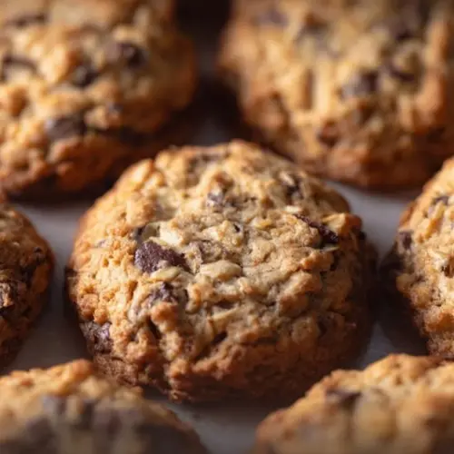 Delicious Cowboy Cookies recipe inspired by Laura Bush, featuring chocolate and nuts.
