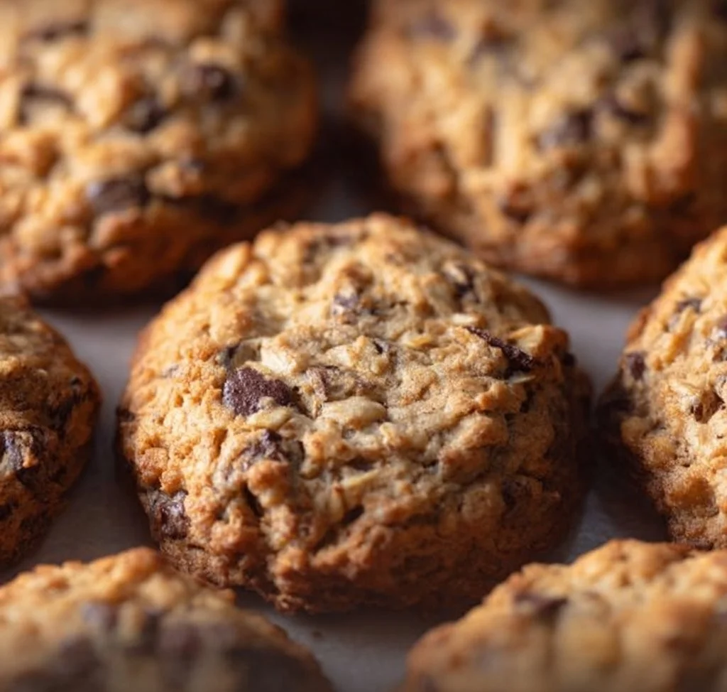 Delicious Cowboy Cookies recipe inspired by Laura Bush, featuring chocolate and nuts.