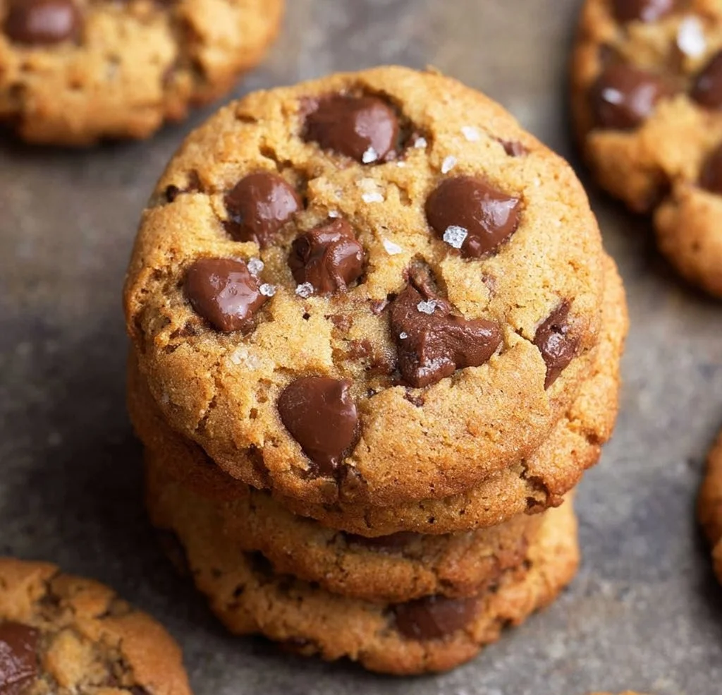 Low calorie chocolate chip cookies on a plate