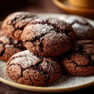 Delicious Mexican hot chocolate cookies with chocolate and spices