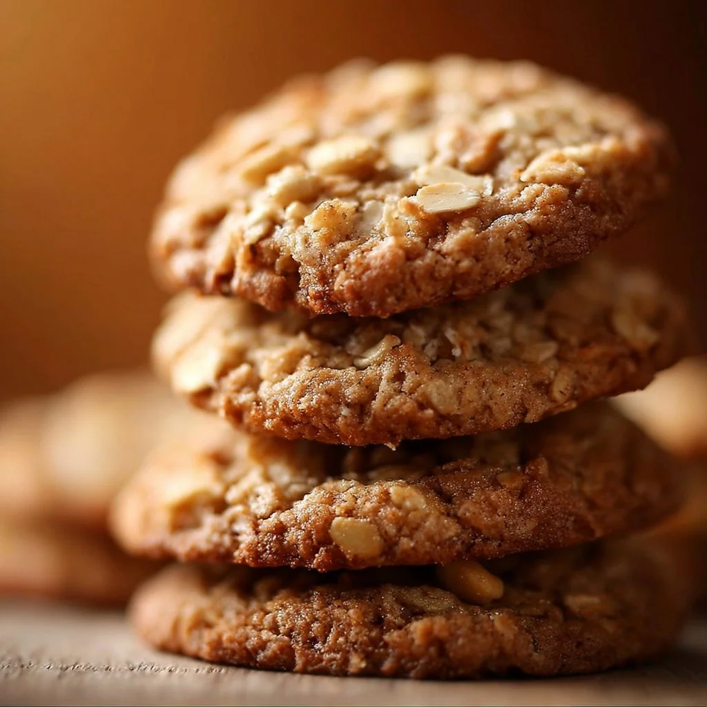 Oven-baked oatmeal butterscotch cookies on a cooling rack.