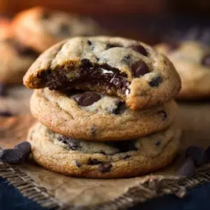 Oreo stuffed chocolate chip cookies fresh out of the oven